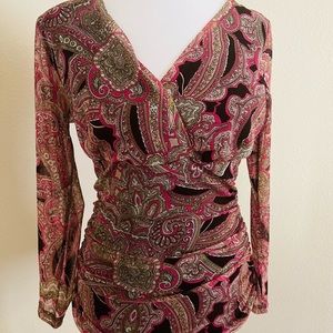 INC parsley pink blouse